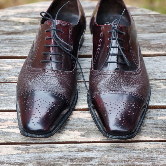 Mezlan Men's Tyson II Oxford Dress Shoes - Leather Upper & Sole, Classic Style - View #3